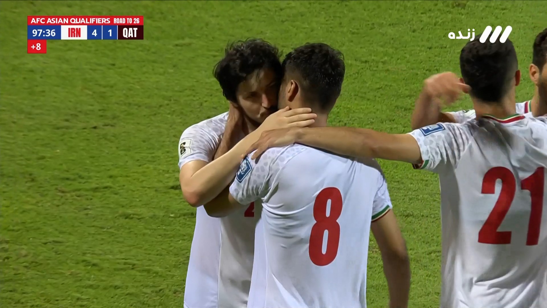 گل چهارم ایران به قطر با دبل محمد محبی