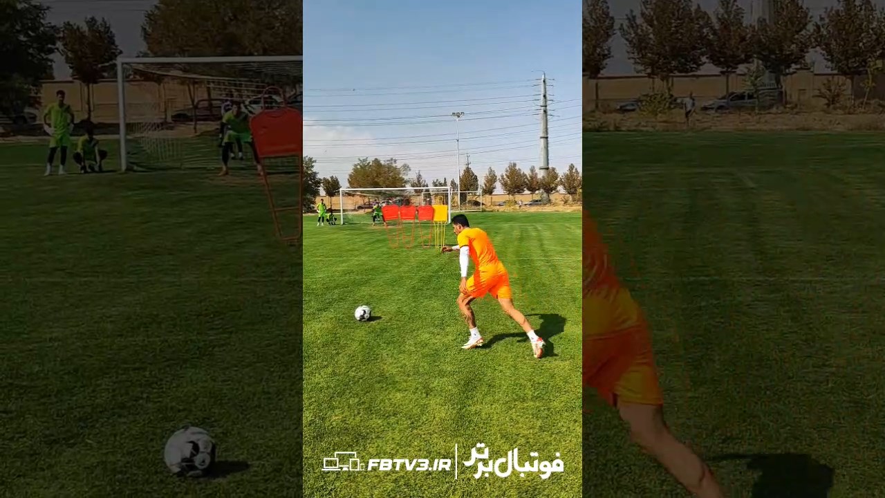 ضربات ایستگاهی دیدنی طالب ریکانی در تمرین آلومینیوم اراک