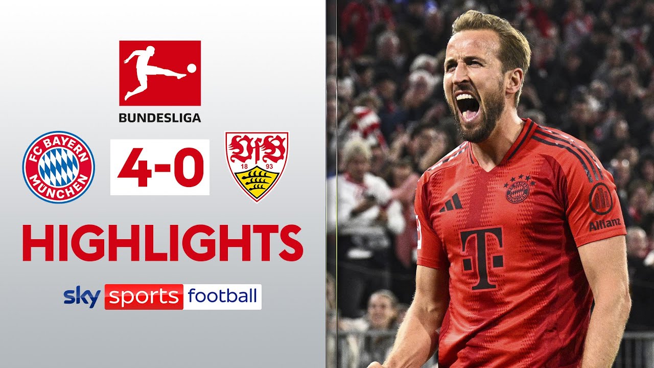 خلاصه بازی بایرن مونیخ 4-0 اشتوتگارت