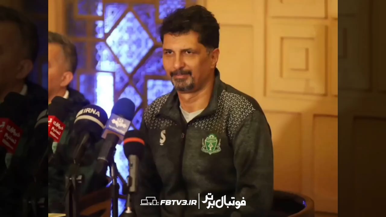 نشست خبری مجتبی حسینی قبل از بازی آلومینیوم و فولاد