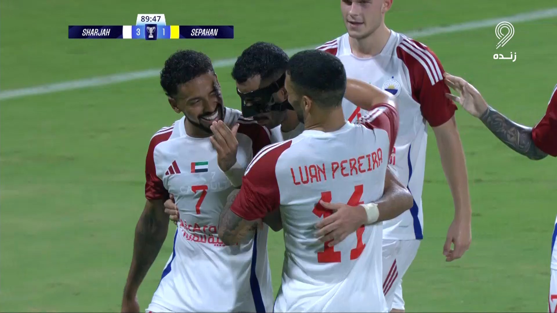 گل سوم الشارجه به سپاهان توسط کایو