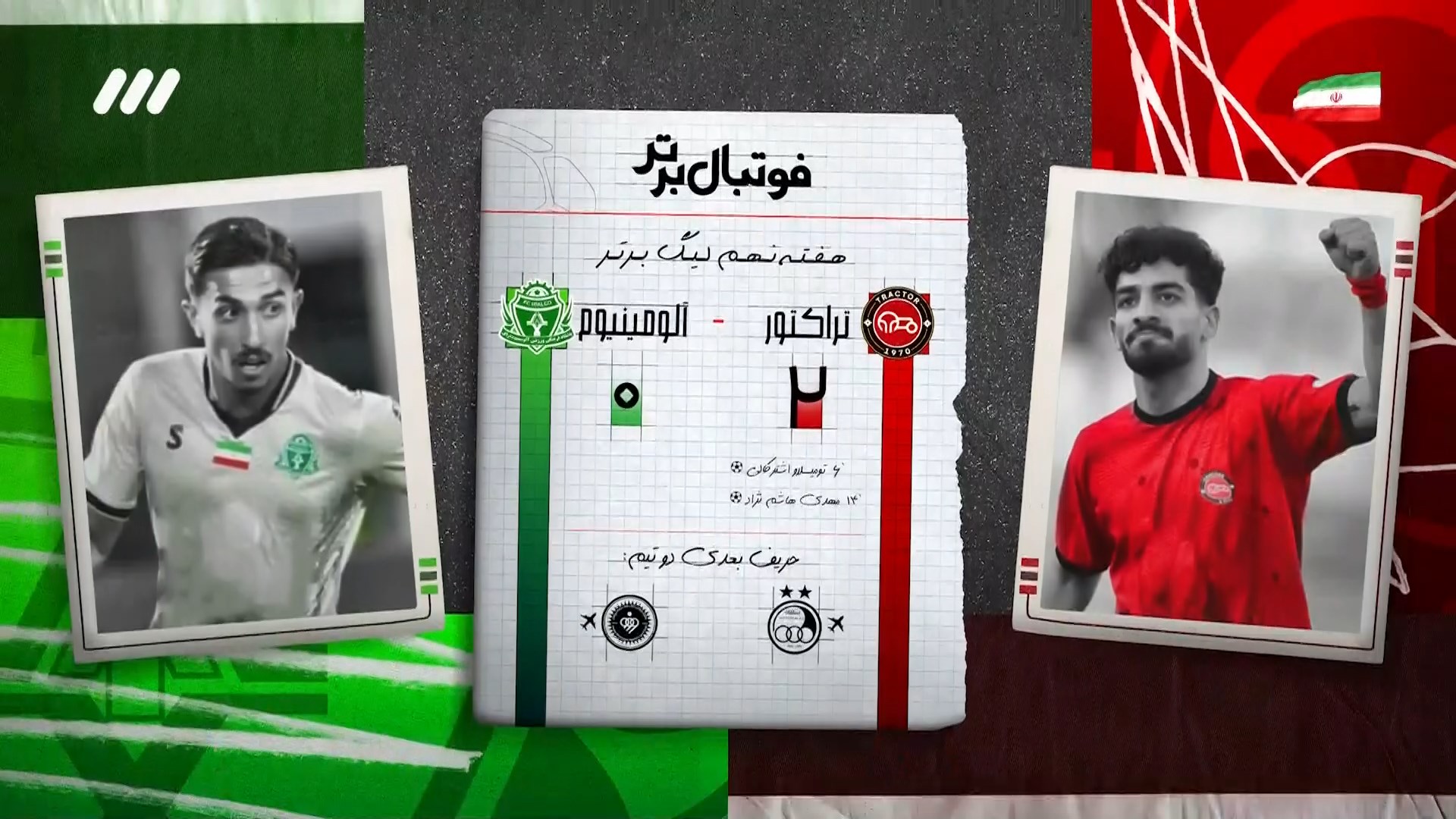 حواشی بازی تراکتور و آلومینیوم