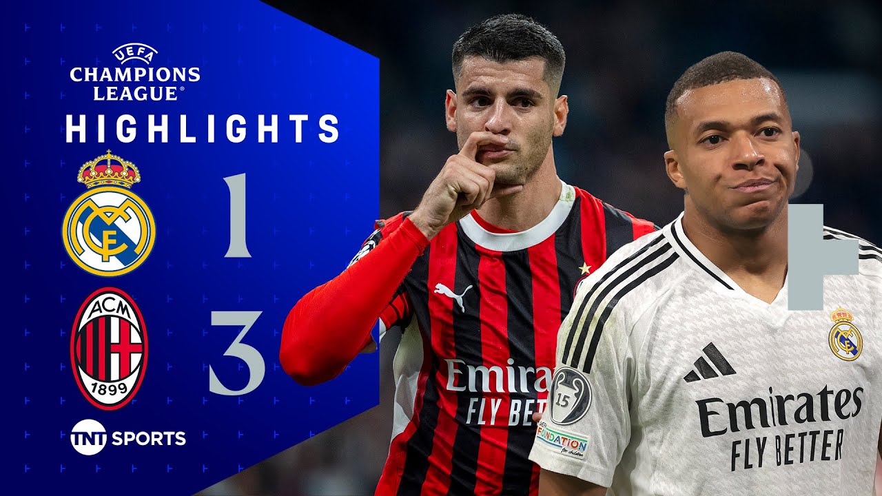 خلاصه بازی رئال مادرید 1-3 میلان