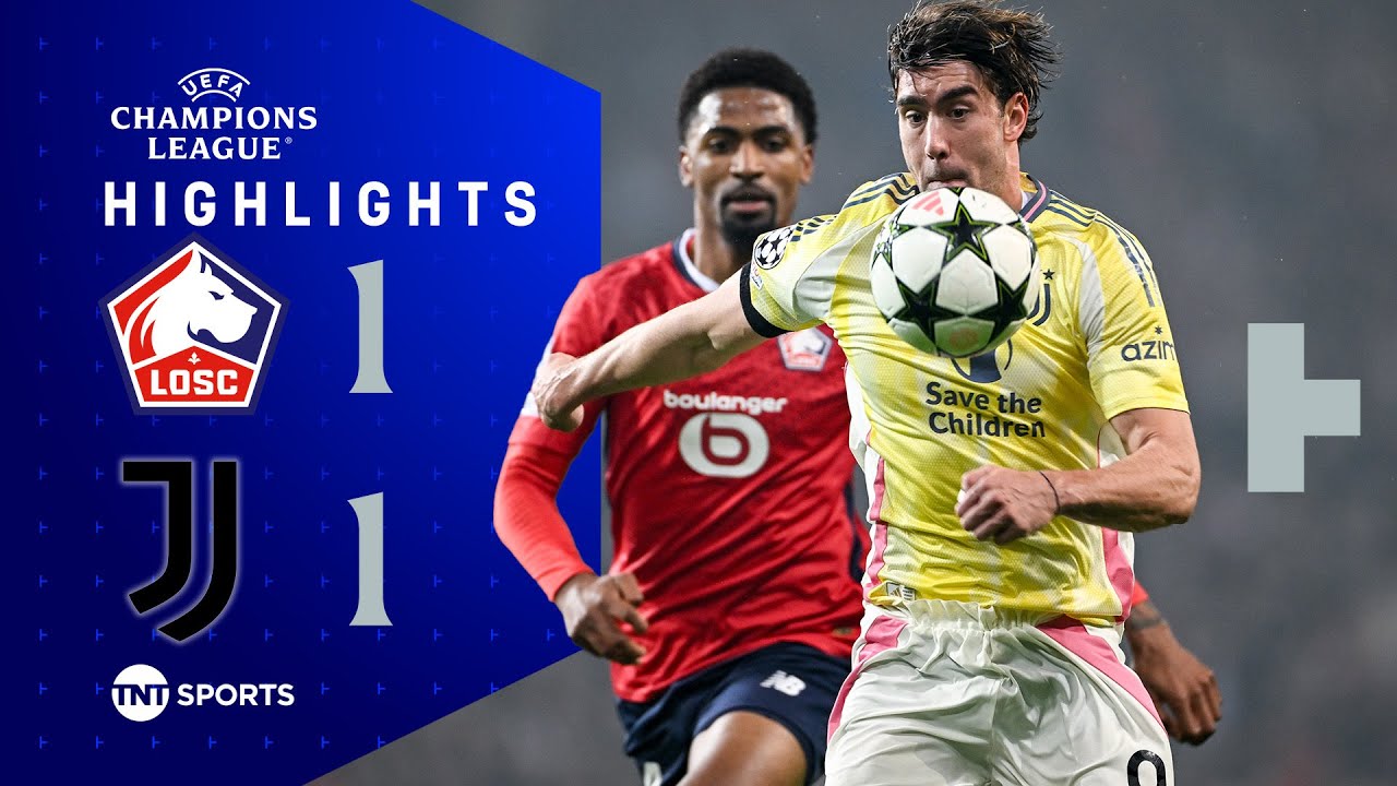 خلاصه بازی لیل 1-1 یوونتوس