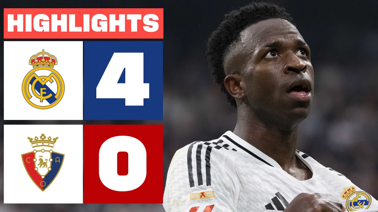 خلاصه بازی رئال مادرید 4-0 اوساسونا