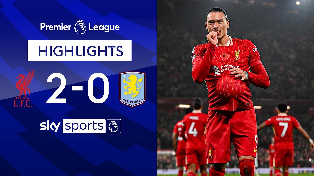خلاصه بازی لیورپول 2-0 استون ویلا
