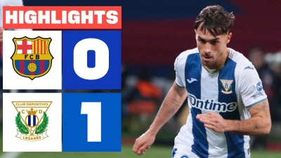 خلاصه بازی بارسلونا 0-1 لگانس