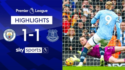 خلاصه بازی منچسترسیتی 1-1 اورتون