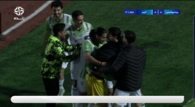 گل اول خیبر به پرسپولیس توسط عارف رستمی