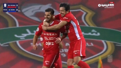 گل دوم شباب الاهلی به النصر امارات توسط سعید عزت اللهی