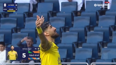 گل اول الاتحاد کلبا به النصر توسط شهریار مغانلو