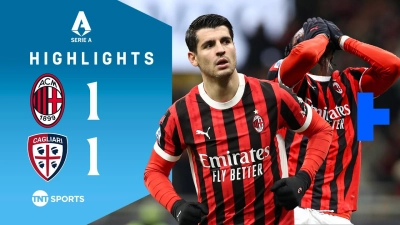 خلاصه بازی میلان 1-1 کالیاری