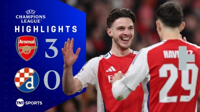 خلاصه بازی آرسنال 3-0 دیناموزاگرب
