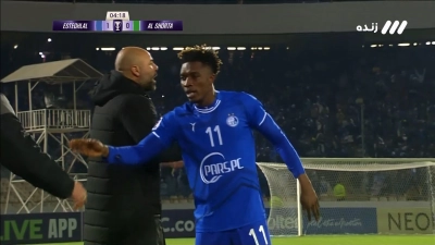 گل اول استقلال به الشرطه توسط جوئل کوجو