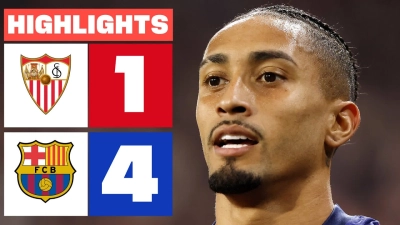 خلاصه بازی سویا 1-4 بارسلونا