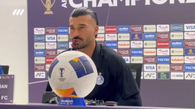 نشست خبری بختیاری زاده و رضاییان قبل از بازی با الریان