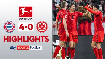 خلاصه بازی بایرن مونیخ 4-0 آینتراخت فرانکفورت