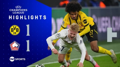 خلاصه بازی دورتموند 1-1 لیل