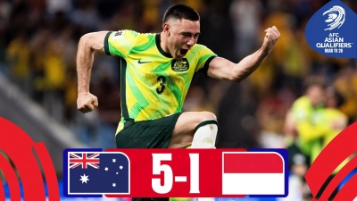 خلاصه بازی استرالیا 5-1 اندونزی