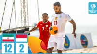 خلاصه بازی ساحلی ایران 12-2 ساحلی اندونزی