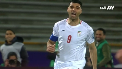 گل دوم ایران به ازبکستان بادبل مهدی طارمی