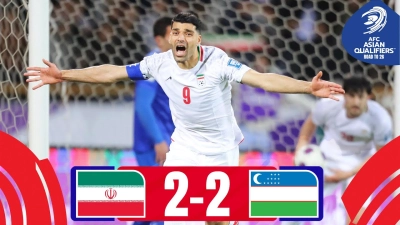 خلاصه بازی ایران 2-2 ازبکستان