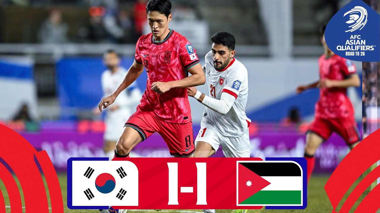 خلاصه بازی کره جنوبی 1-1 اردن