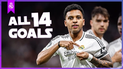 همه گلهای رودریگو برای رئال مادرید در فصل 25-2024