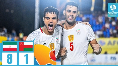 خلاصه بازی ساحلی ایران 8-1 عمان