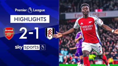 خلاصه بازی آرسنال 2-1 فولام