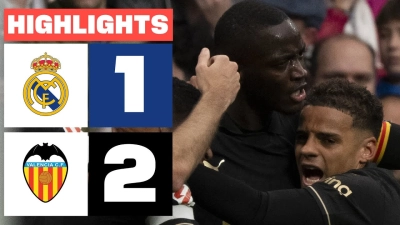 خلاصه بازی رئال مادرید 1-2 والنسیا