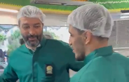 حضور برخی از عوامل برنامه دایره طلایی در مشهد مقدس