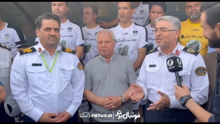 اختصاصی | صحبت های رئیس پلیس راهنمایی و رانندگی و تبریک به تراکتور بابت قهرمانی در لیگ برتر