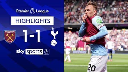 خلاصه بازی وستهام 1-1 تاتنهام