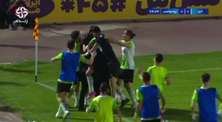 گل اول خیبر خرم آباد به پرسپولیس (فرید امیری)