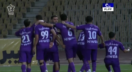 گل اول هوادار تهران به سپاهان (کریم اسلامی)