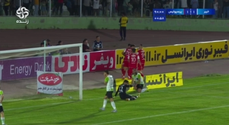 گل دوم پرسپولیس به خیبر خرم آباد (اورونوف)