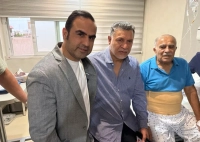 علی دایی و یک مهمان ویژه بر بالین حسن روشن