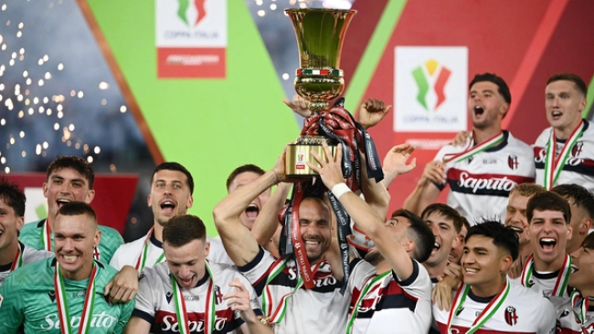 پس از ۵۱ سال انتظار؛ سومین قهرمانی بولونیا در کوپا ایتالیا