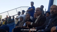 حضور مجتبی جباری و کادر فنی استقلال در بازی آریو و صنعت نفت