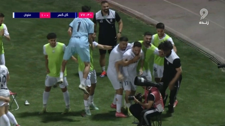 گل اول ملوان به گل گهر توسط رضا جعفری