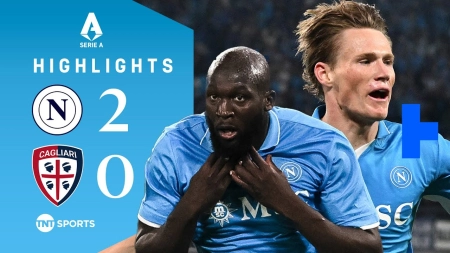 خلاصه بازی ناپولی 2-0 کالیاری | قهرمانی ناپولی در سری آ