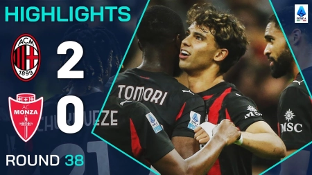 خلاصه بازی میلان 2-0 مونزا