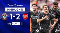 خلاصه بازی ساوتهمپتون 1-2 آرسنال