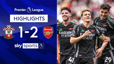 خلاصه بازی ساوتهمپتون 1-2 آرسنال