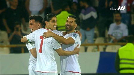 گل سوم ایران به کره شمالی توسط امیرحسین حسین زاده