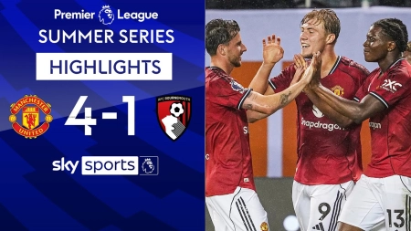 خلاصه بازی منچستریونایتد 4-1 بورنموث