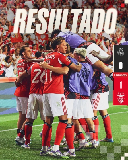 بنفیکا ۱ - ۰ اسپورتینگ؛ قرمزها انتقام کل فصل گذشته را یکجا گرفتن !