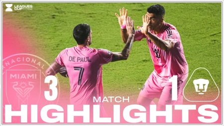 خلاصه بازی اینتر میامی 3-1 پوماس | درخشش لوئیس سوارز