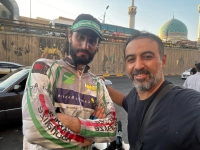 دوچرخه سواری که از مرز کرمانشاه تا نجف اشرف را رکاب زد